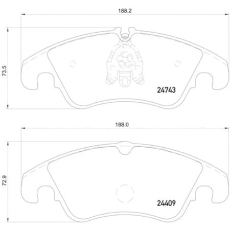 Pagid Brakes Disc Brake Pad, 355013751 355013751